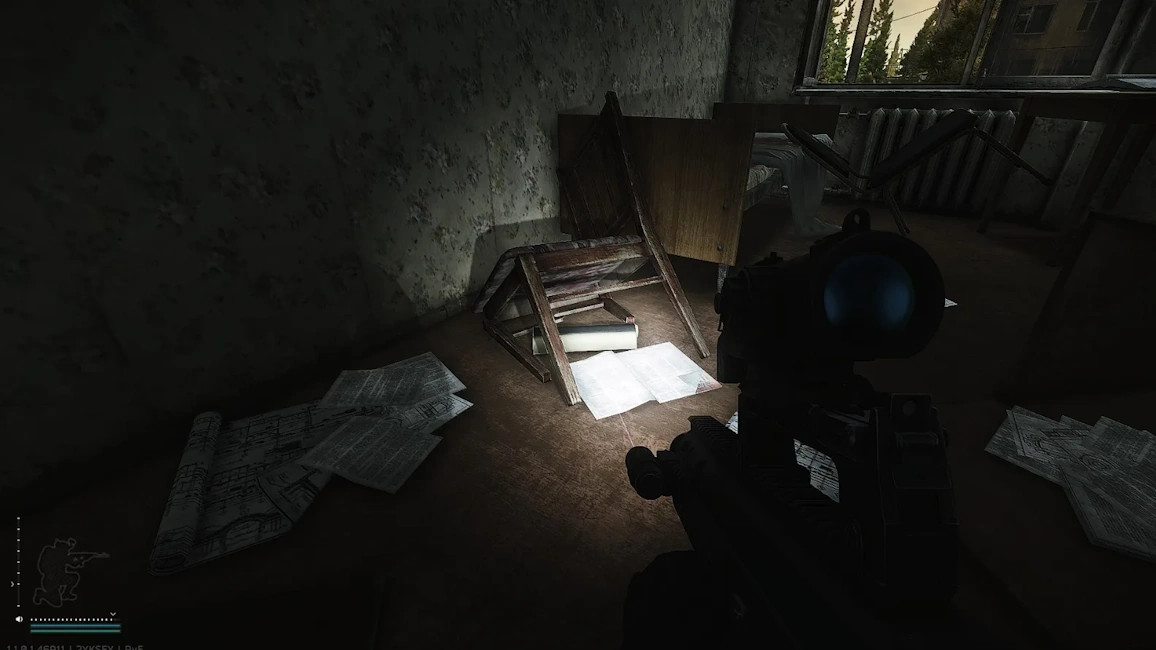 Dorm 207 Chair document spawn screenshot on Customs