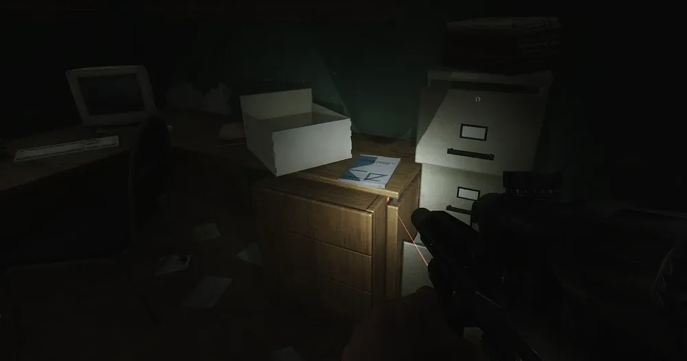 Old Gas Desk document spawn screenshot on Customs
