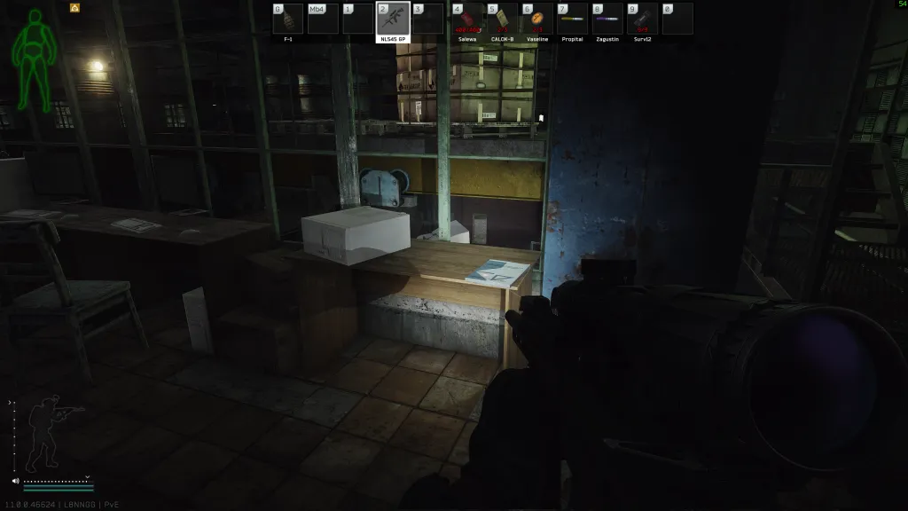 Warehouse Rafters document spawn screenshot on Customs