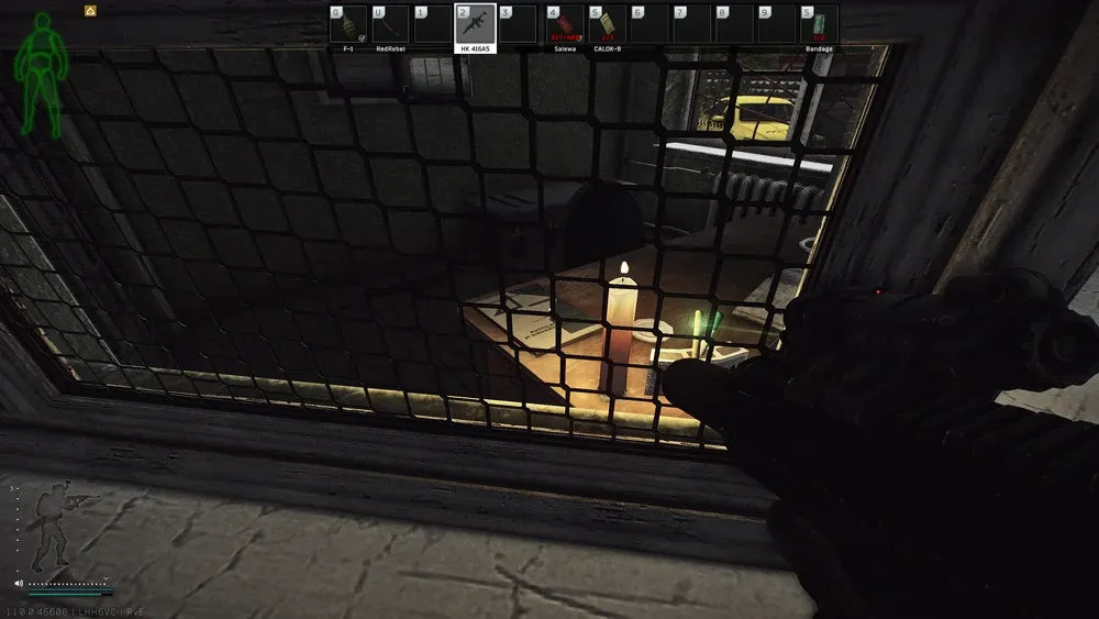 Dorm Guard Desk document spawn screenshot on Customs
