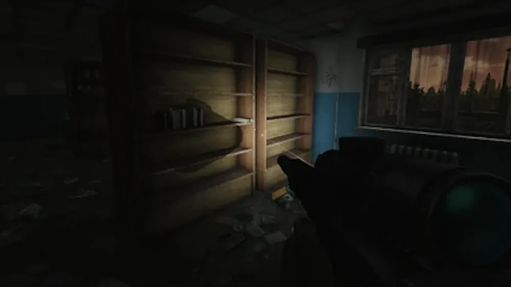 Crackhouse Bookshelf document spawn screenshot on Customs