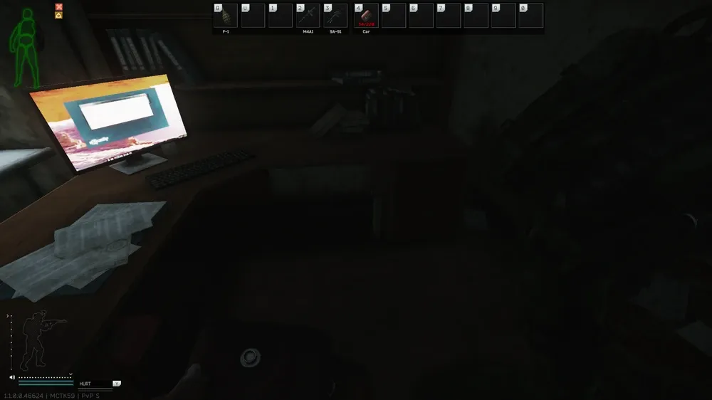 Dorm 212 Desk document spawn screenshot on Customs