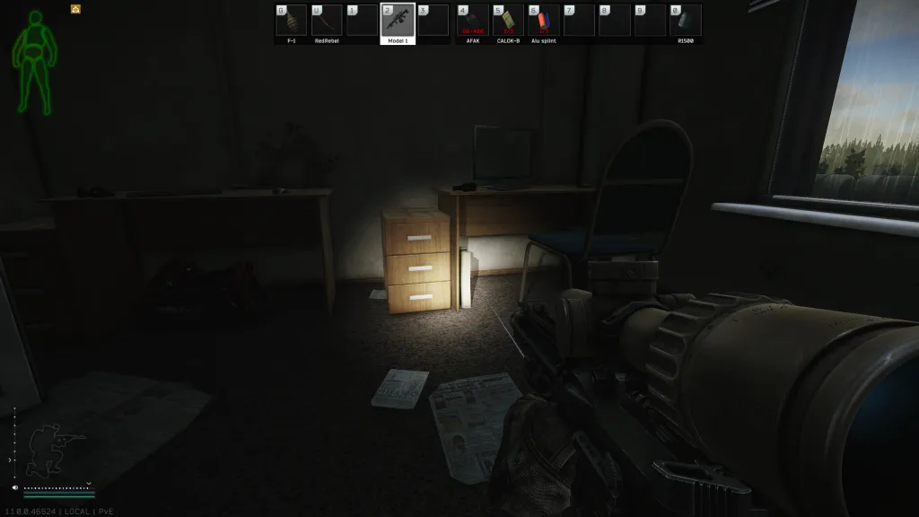 Big Red Computer Room document spawn screenshot on Customs