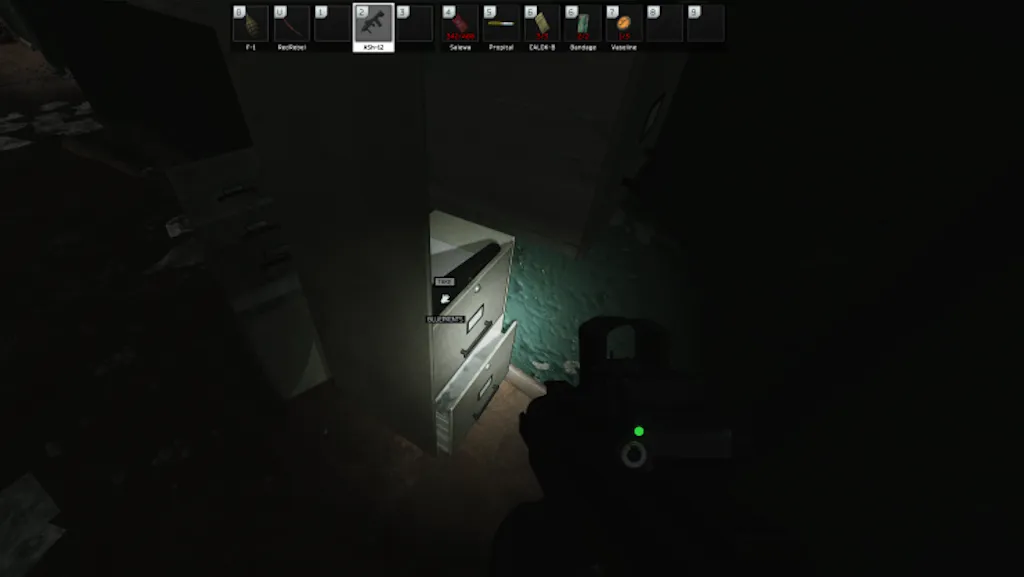 Hallway Filing Cabinet document spawn screenshot on Factory