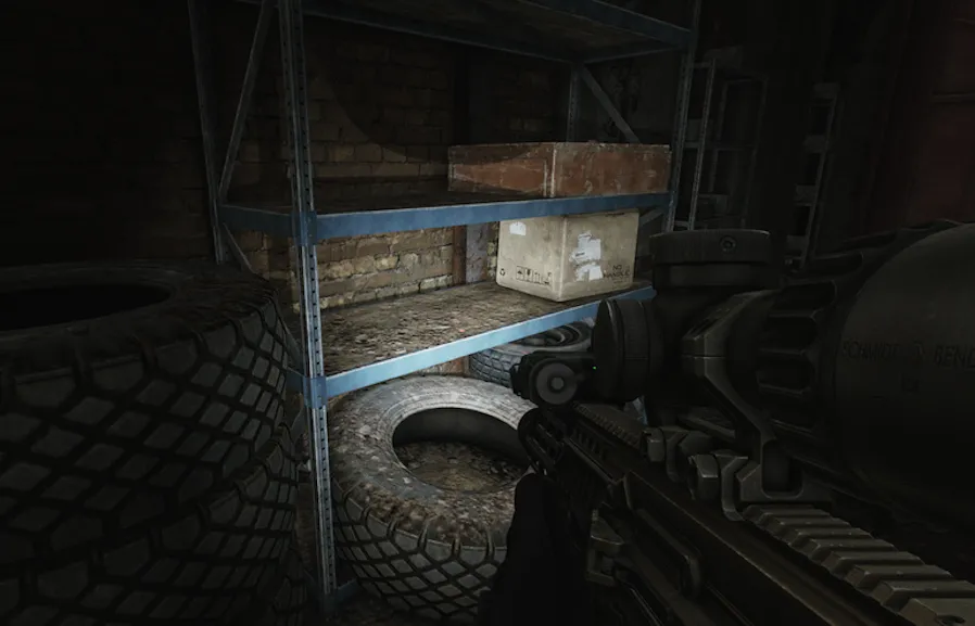 Gate 2 Hideout document spawn screenshot on Factory