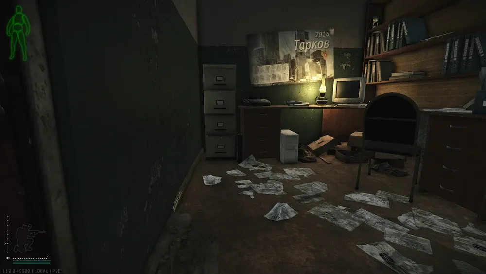 Backyard Office Floor document spawn screenshot on Factory