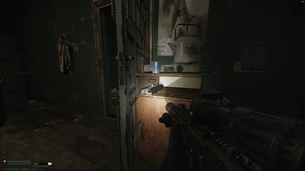 Locked office Side Table document spawn screenshot on Factory