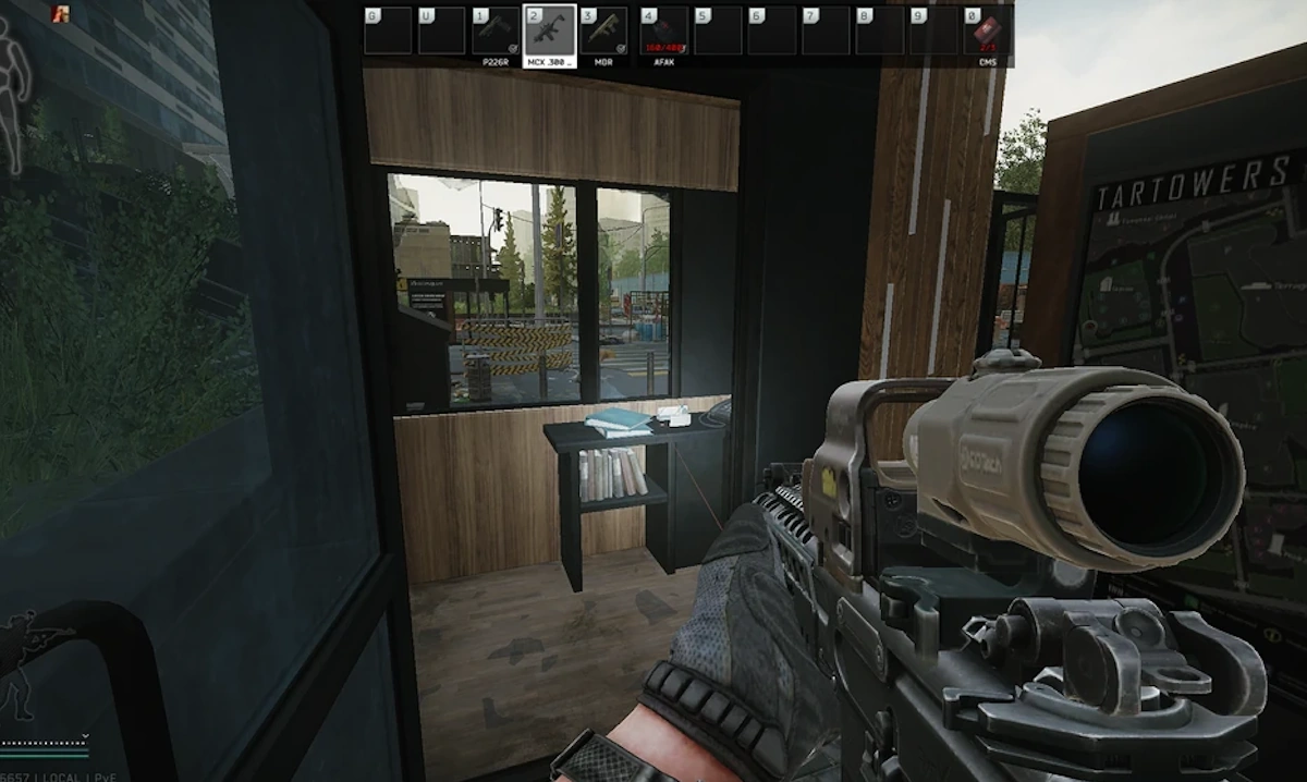 Guard Booth document spawn screenshot on Ground Zero