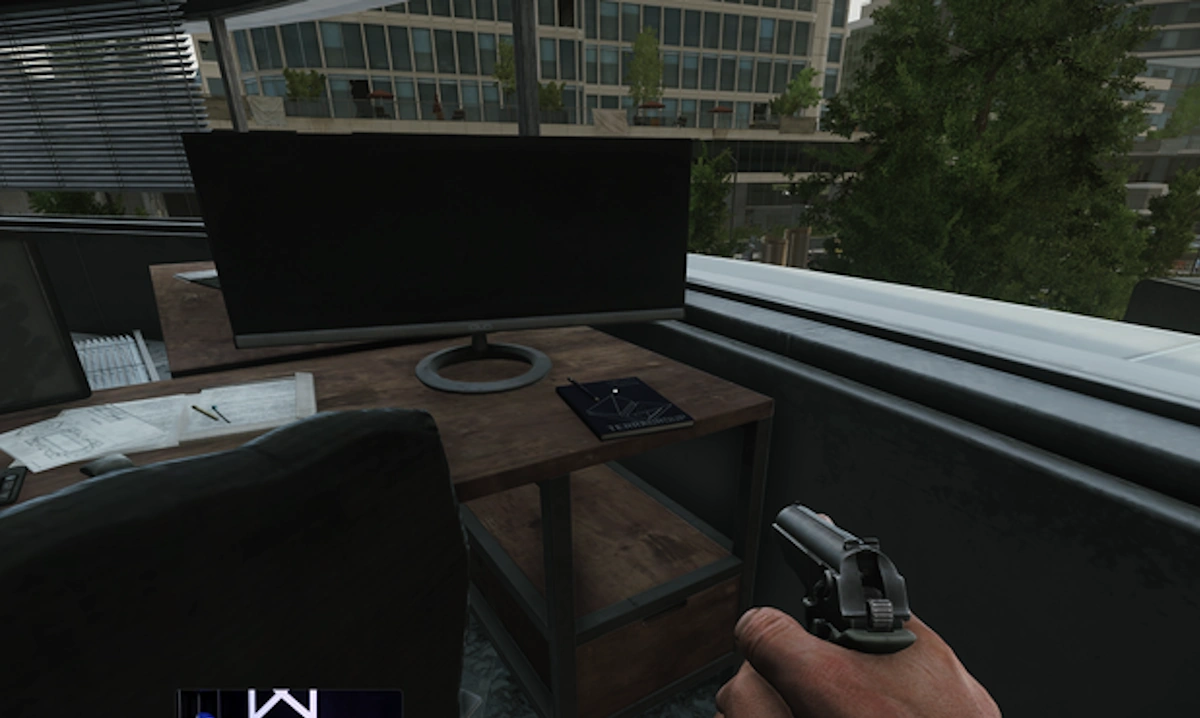 L-shaped Desk document spawn screenshot on Ground Zero
