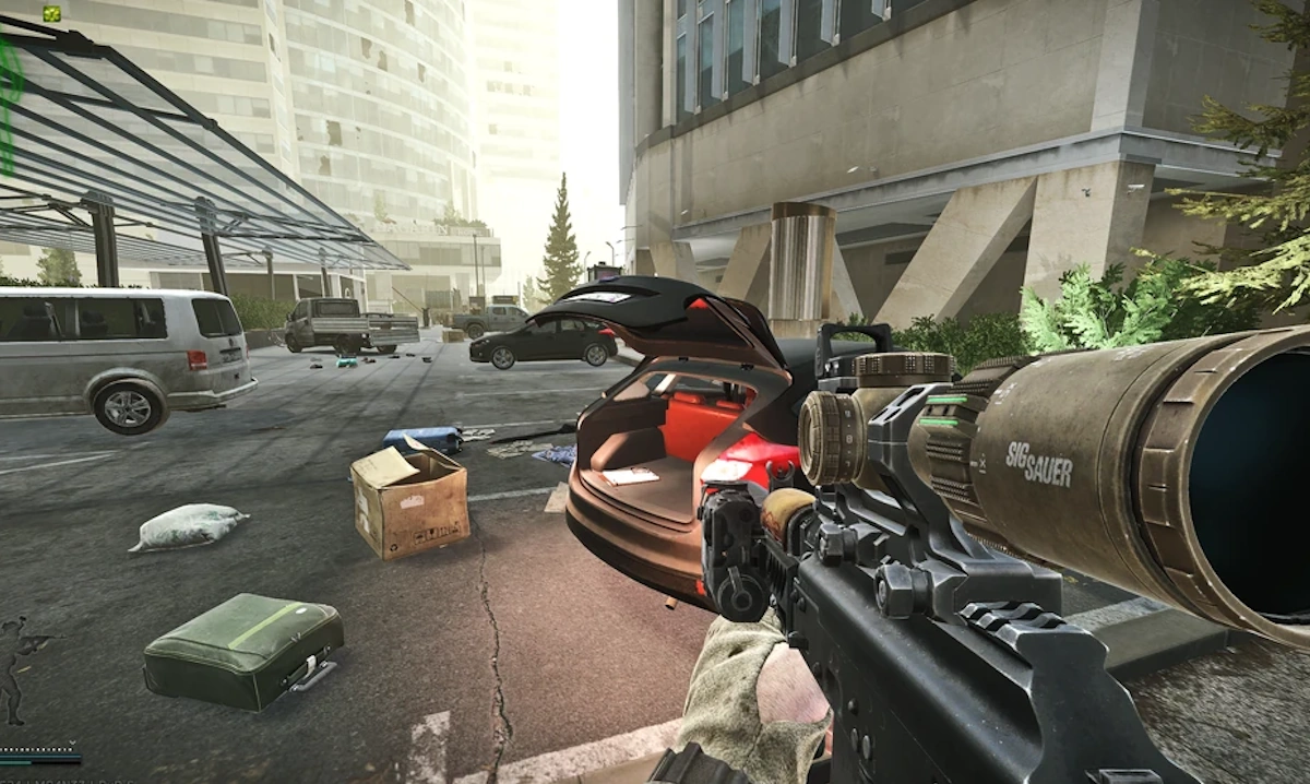 Parking Lot Trunk document spawn screenshot on Ground Zero