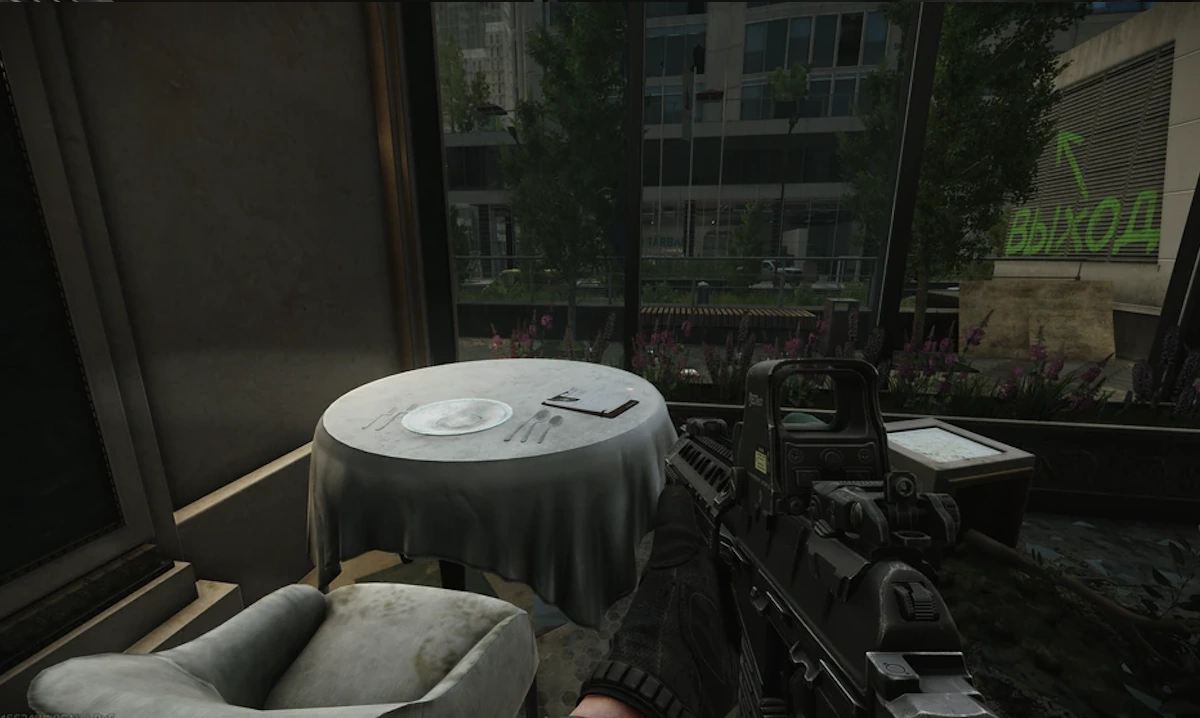 Restaurant Table document spawn screenshot on Ground Zero