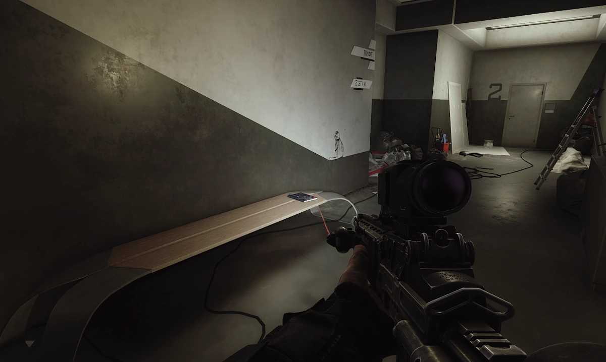 Science Hallway Bench document spawn screenshot on Ground Zero