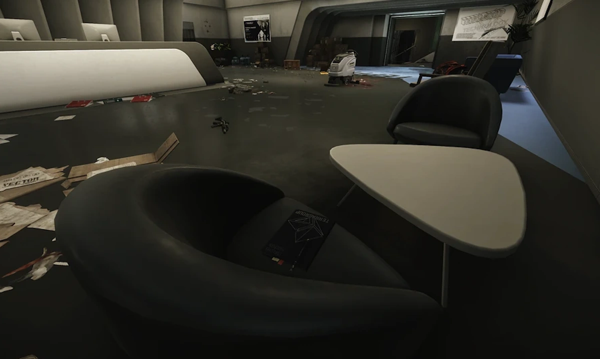 Science Lobby Chair document spawn screenshot on Ground Zero
