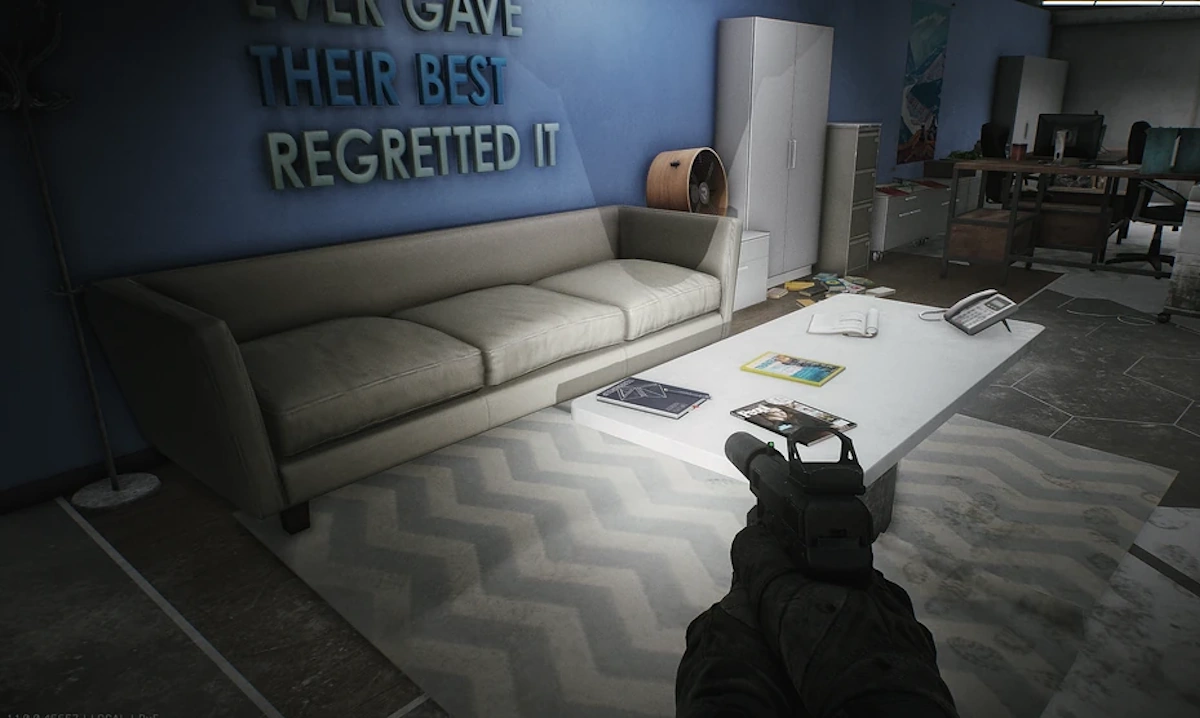 Science Lounge Sofa Table document spawn screenshot on Ground Zero