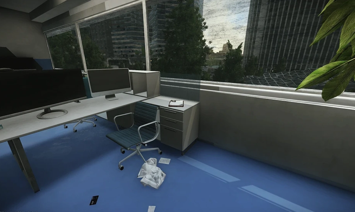 Science Office Desk 1 document spawn screenshot on Ground Zero