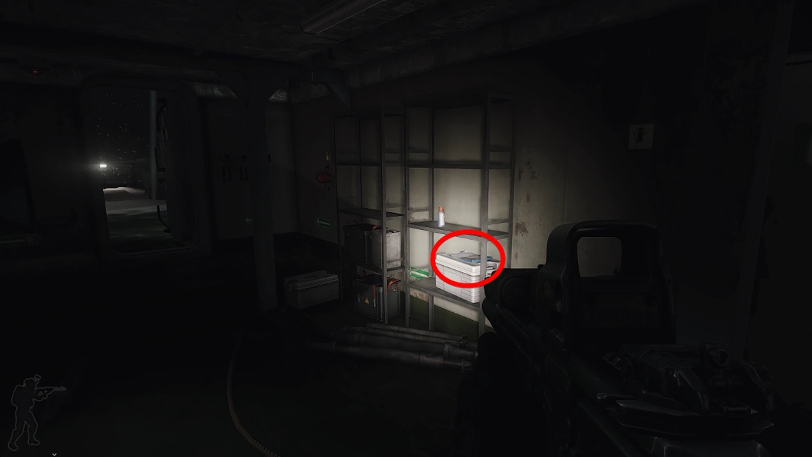 Helipad Shelf document spawn screenshot on Icebreaker