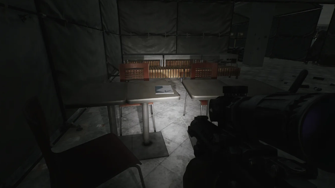 Goshan Cafeteria document spawn screenshot on Interchange
