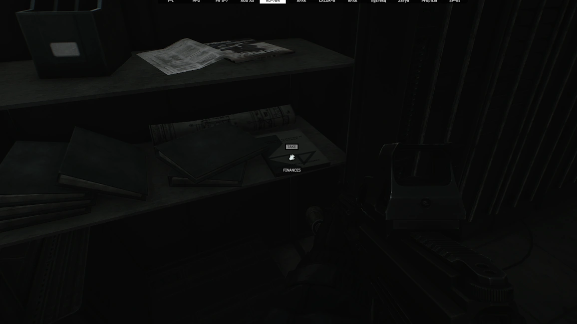 Kord Room document spawn screenshot on Interchange