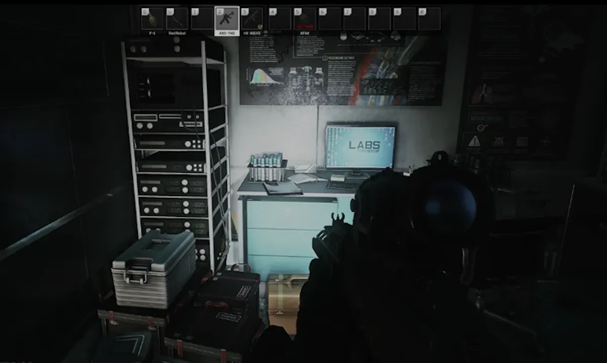 Res Unit Testing Office document spawn screenshot on The Lab