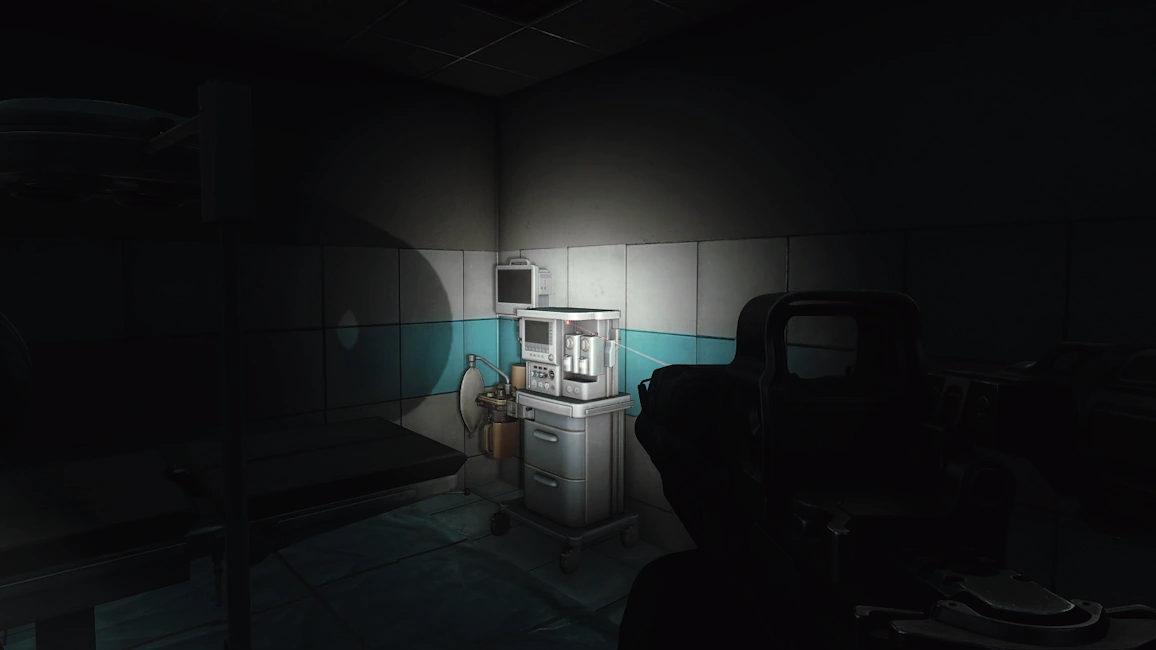 Medical Room Equipment document spawn screenshot on The Lab