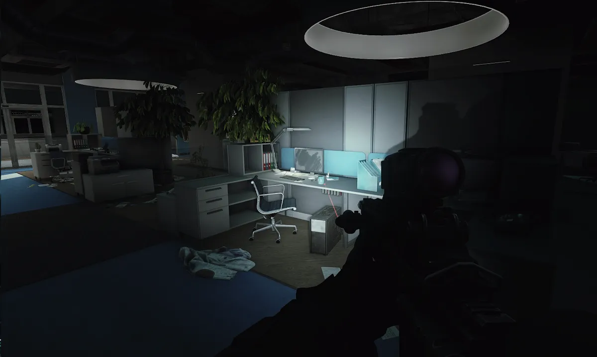 Computer Room Desk document spawn screenshot on The Lab