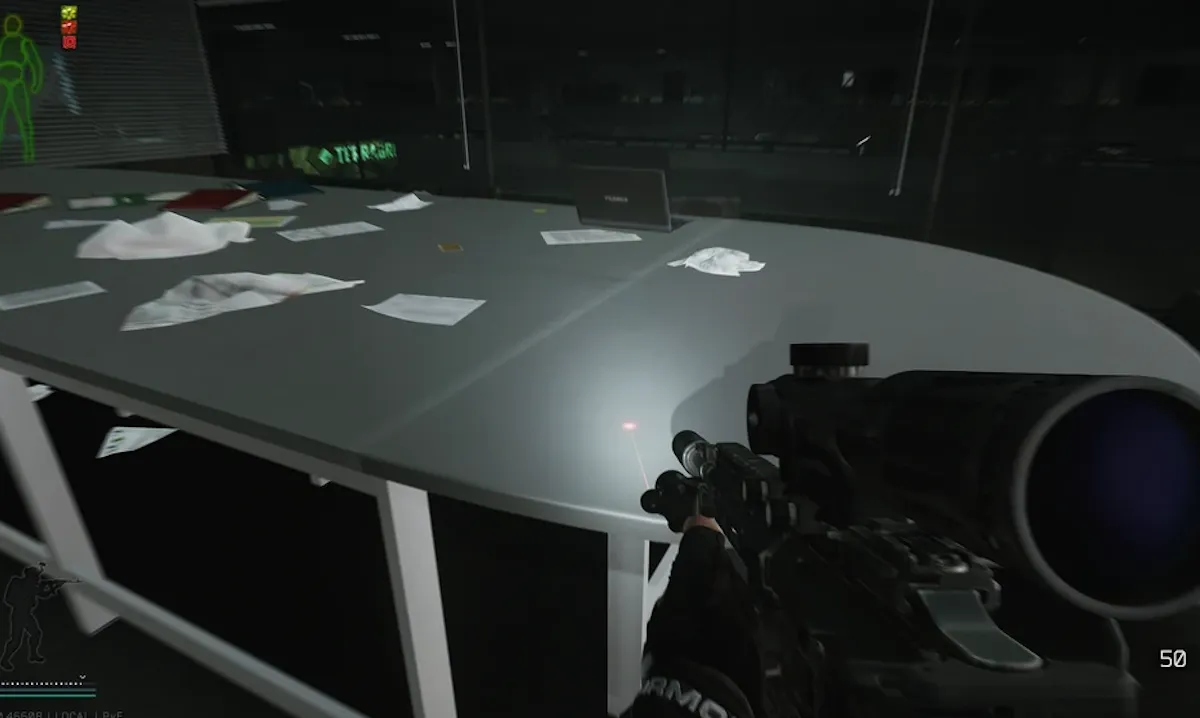 Manager's Meeting Table document spawn screenshot on The Lab