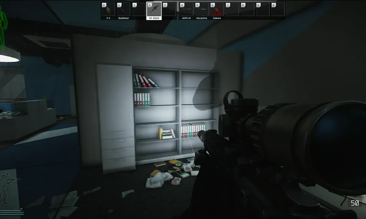 Kruglov Office Filing Shelf document spawn screenshot on The Lab