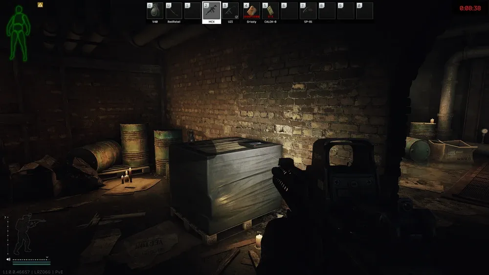 Crate document spawn screenshot on The Labyrinth