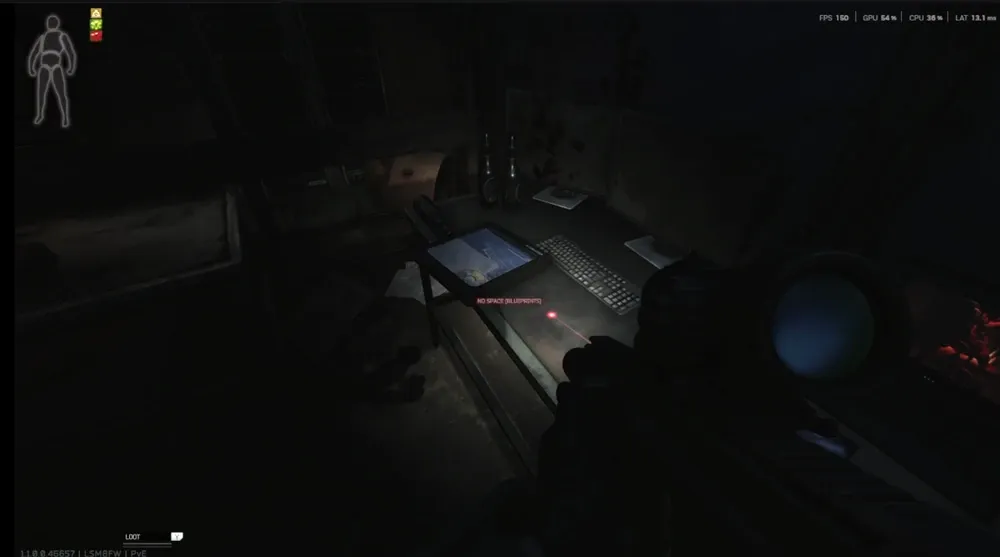 Observation Room Desk document spawn screenshot on The Labyrinth