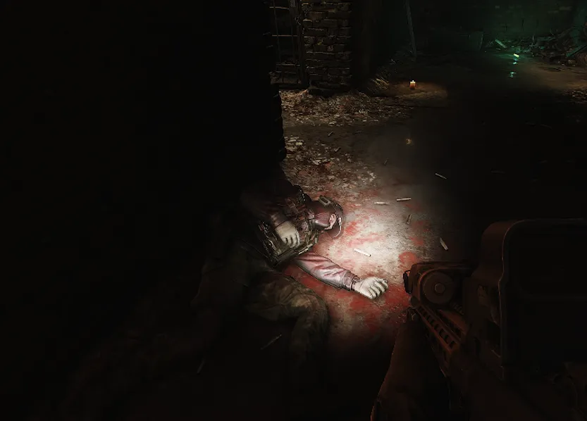 Ariadne Corpse document spawn screenshot on The Labyrinth