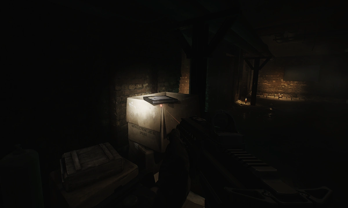 Boxes document spawn screenshot on The Labyrinth
