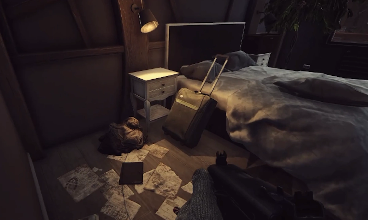 Black Chalet Bedroom document spawn screenshot on Lighthouse