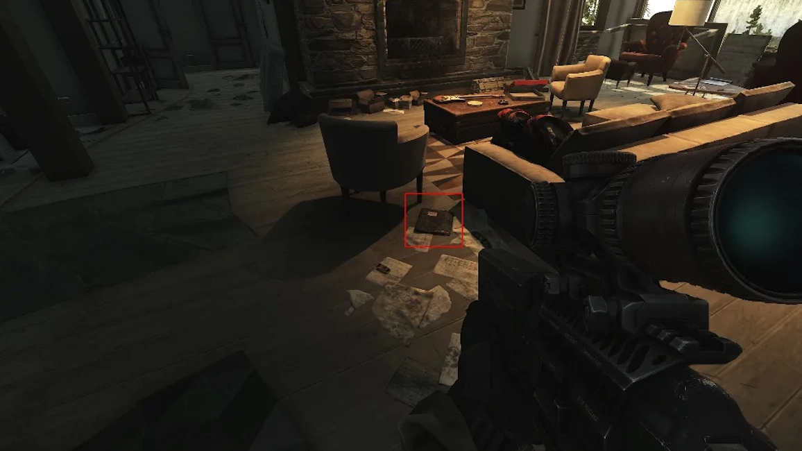 Black Chalet Living Room document spawn screenshot on Lighthouse