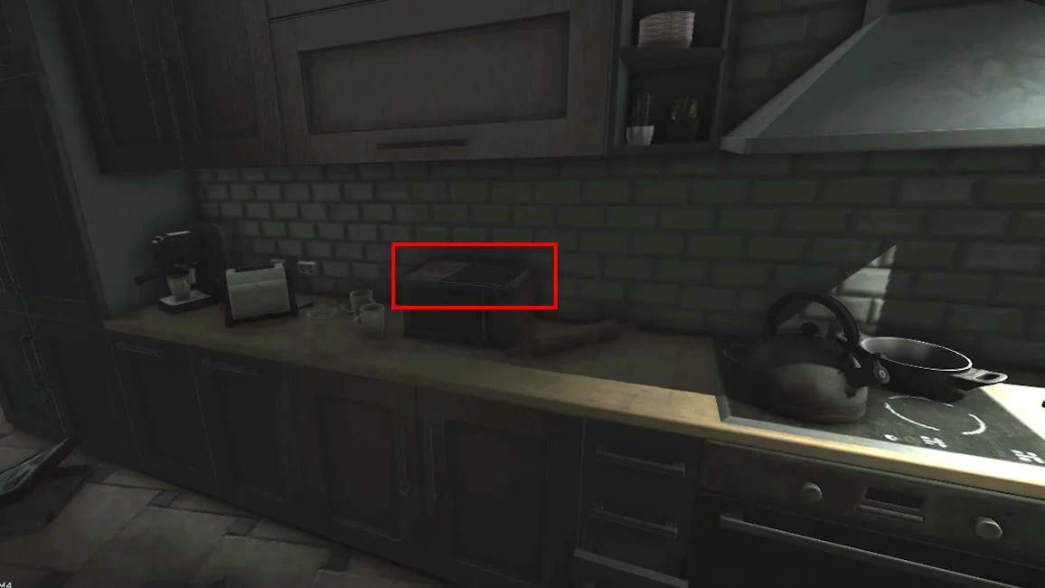 Black Chalet kitchen document spawn screenshot on Lighthouse