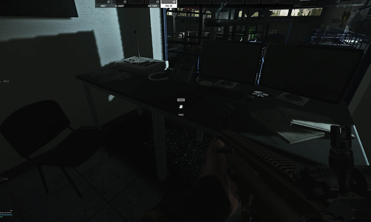 Building 1 Office Desk document spawn screenshot on Lighthouse