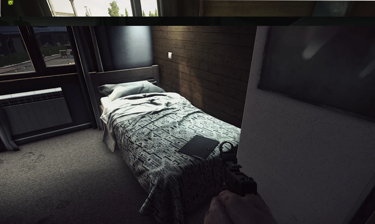 Chalet Garage Bedroom document spawn screenshot on Lighthouse