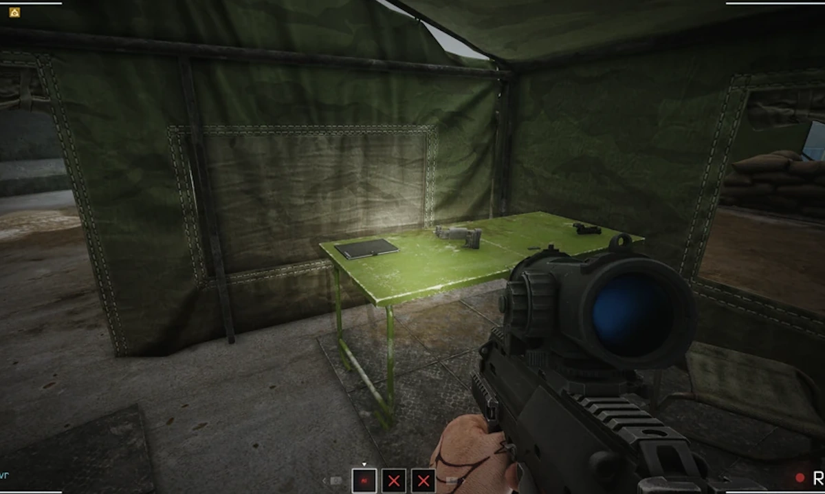 Water Basin Tent document spawn screenshot on Lighthouse