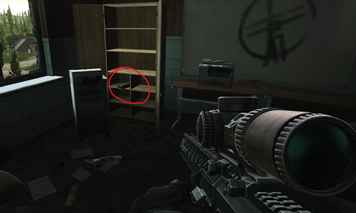 Black Bishop Cabinet document spawn screenshot on Reserve