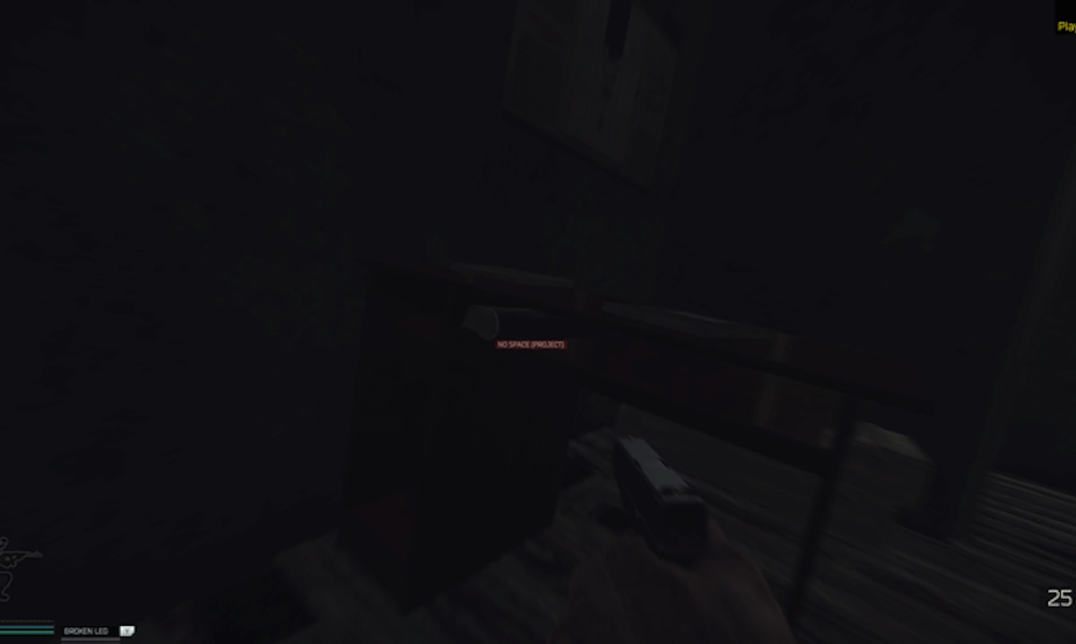 Checkpoint Desk 2 document spawn screenshot on Reserve