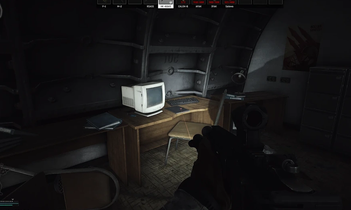 D2 Computer Desk document spawn screenshot on Reserve