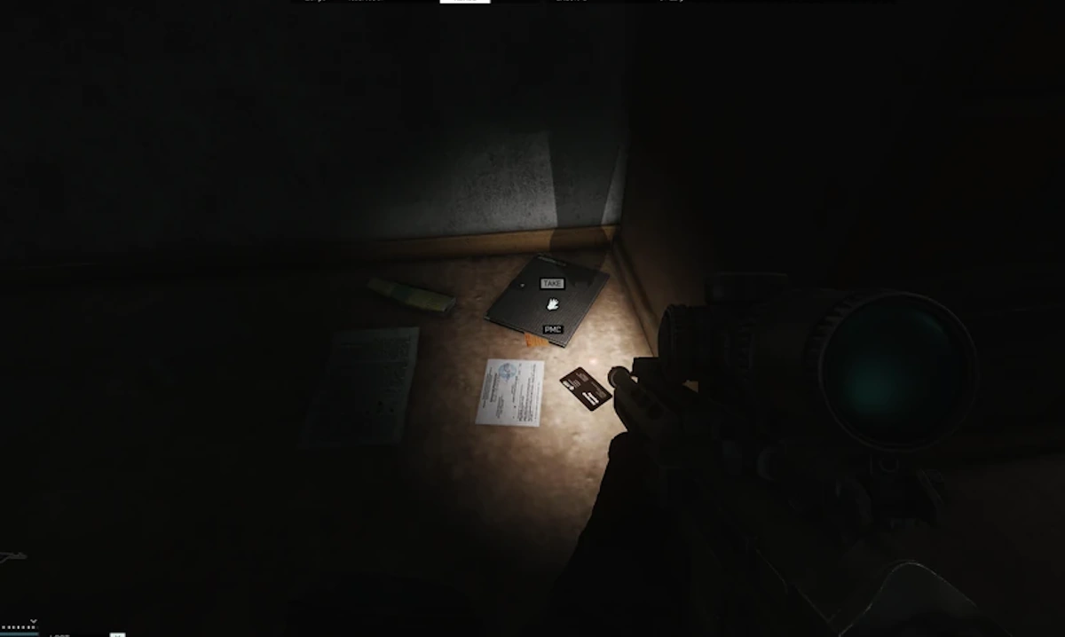 White Knight 3rd Floor document spawn screenshot on Reserve