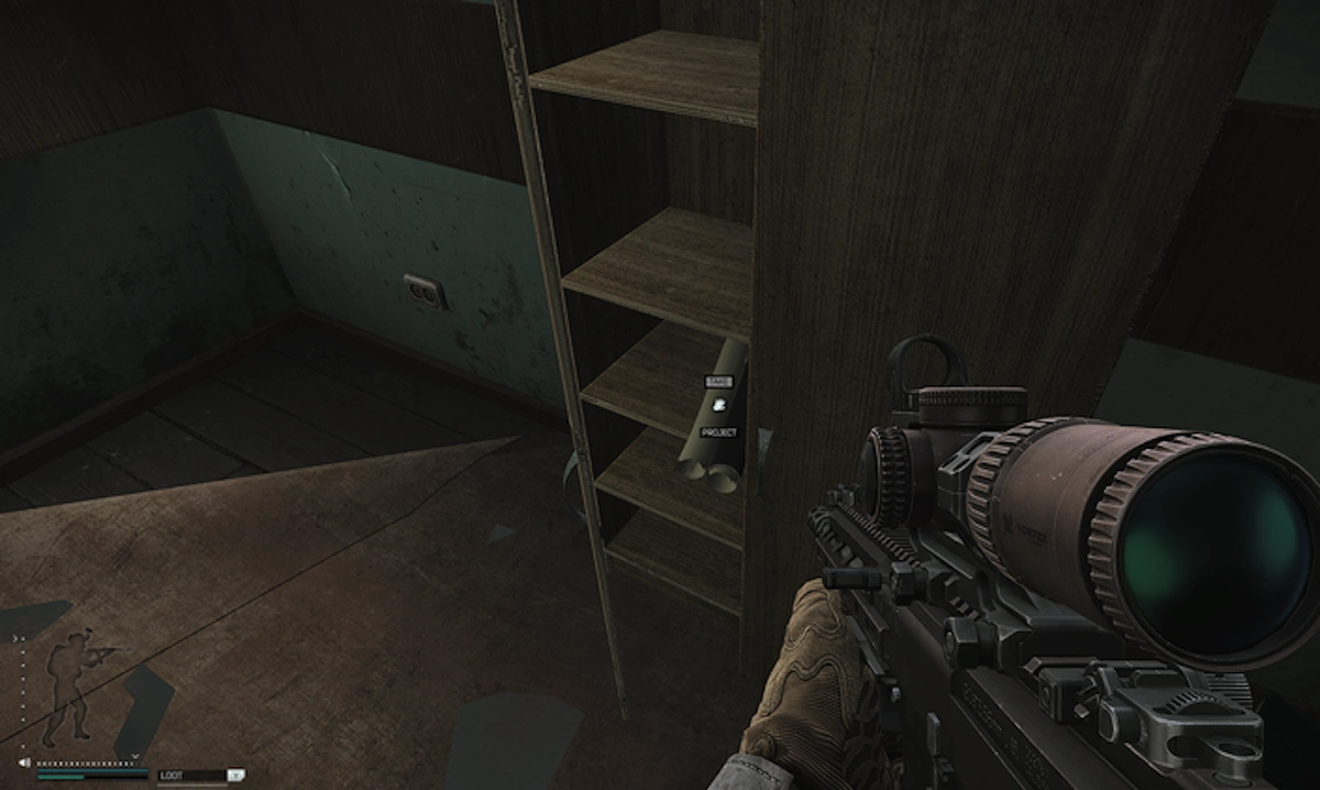 White Pawn Cabinet document spawn screenshot on Reserve