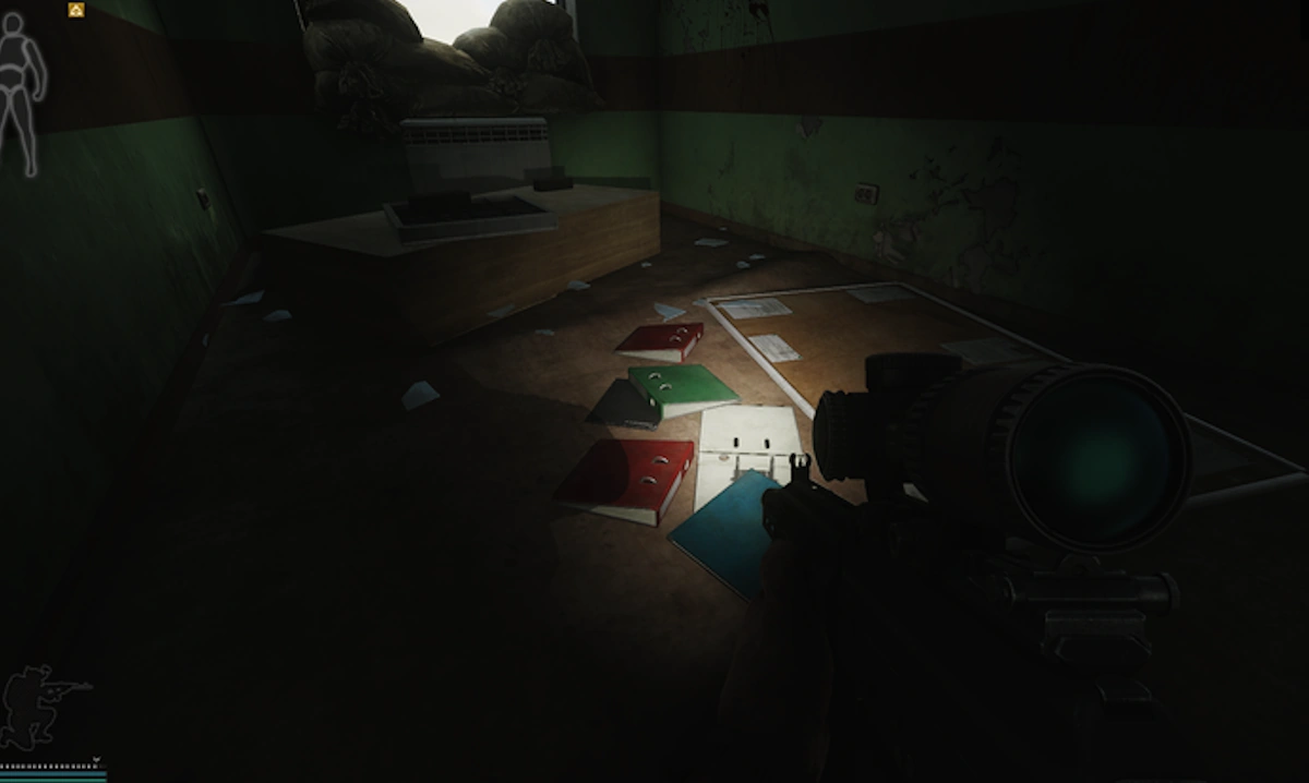 White Pawn Floor document spawn screenshot on Reserve