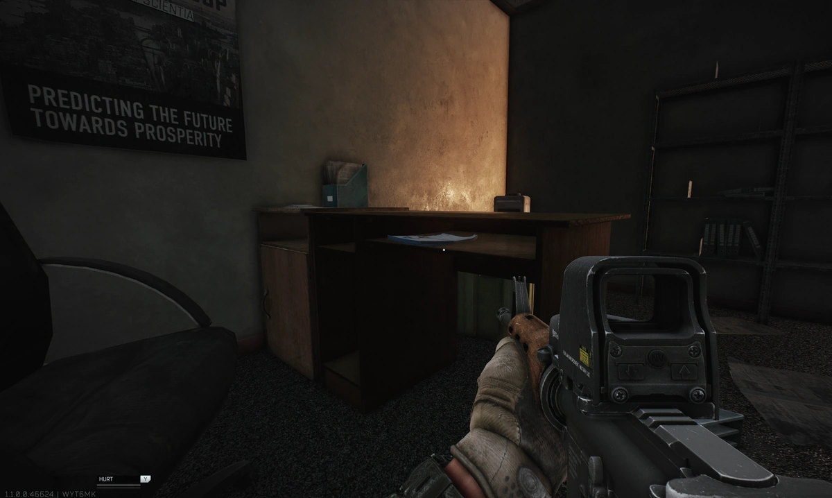 Gas Station Office document spawn screenshot on Shoreline