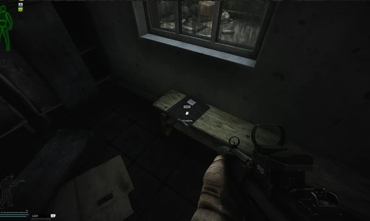 Power Station Bench document spawn screenshot on Shoreline