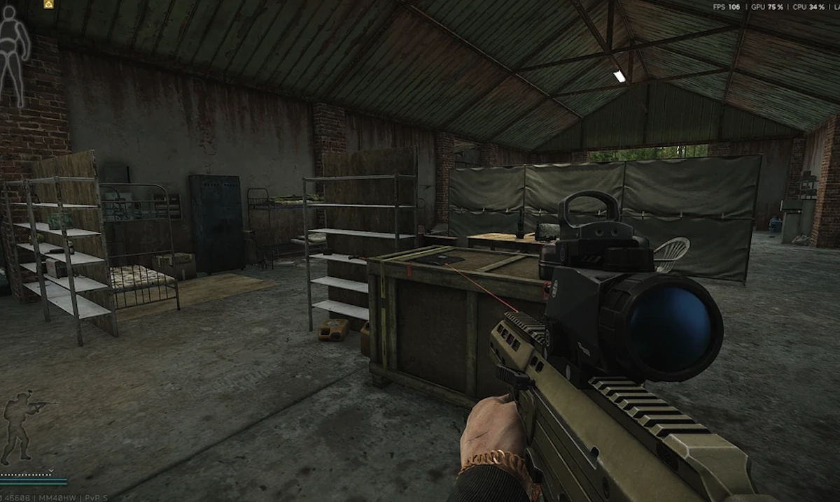 Smugglers Base Crate document spawn screenshot on Shoreline