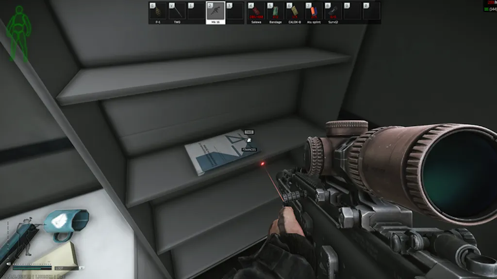 Financial Institution Office document spawn screenshot on Streets of Tarkov