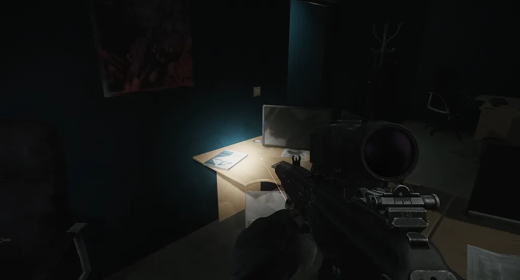 IT Firm Office Desk document spawn screenshot on Streets of Tarkov