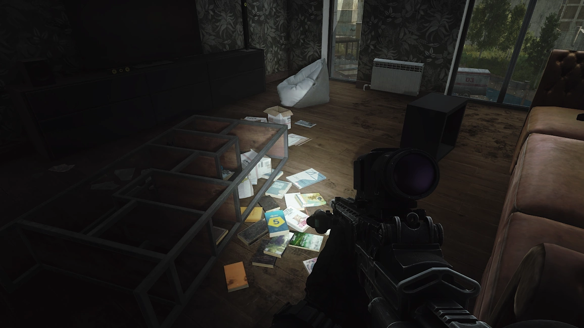 Apartment 8 Cinema document spawn screenshot on Streets of Tarkov