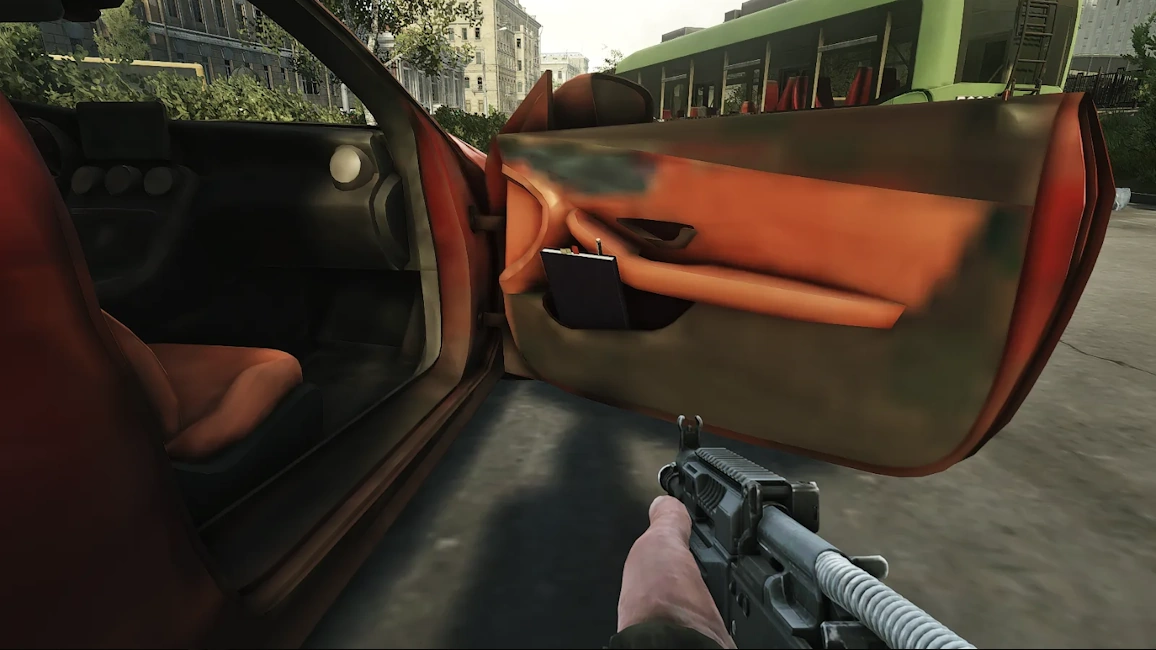 Klimov Red Car document spawn screenshot on Streets of Tarkov